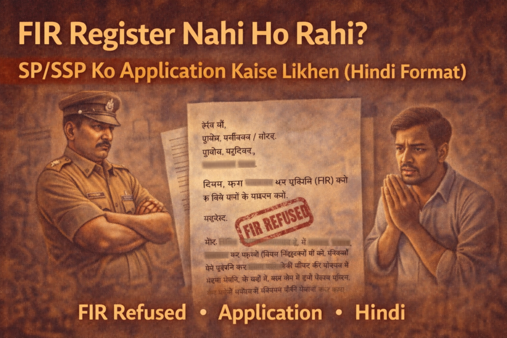 FIR Register Nahi Ho Rahi? SP/SSP Ko Application Kaise Likhen (Hindi Format) file 00000000190872089156a562a1953801