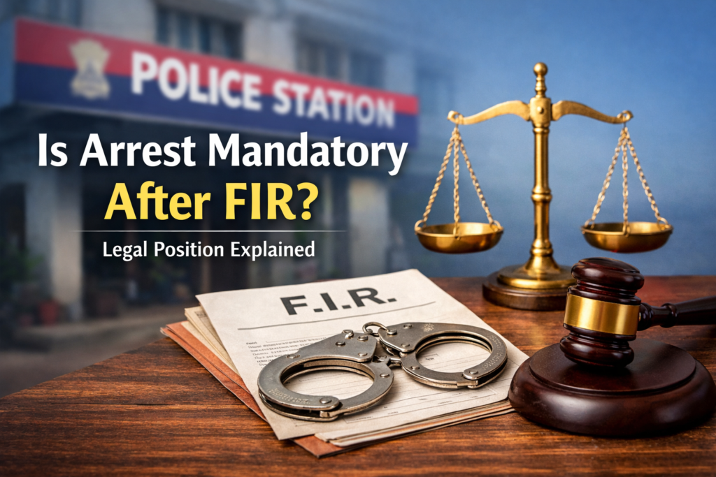 Is Arrest Mandatory After FIR? Legal Position Explained in India file 000000001c307230bbbc3b6b8cae36c7