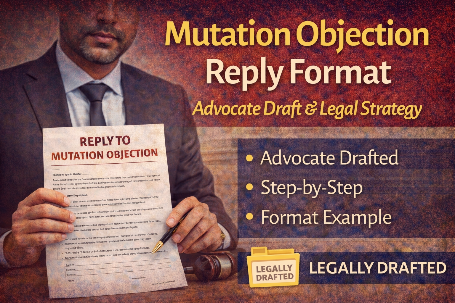 Mutation Objection Reply Format – Advocate Draft & Legal Strategy (India) file 0000000052a87208aa74229c4f0f304e