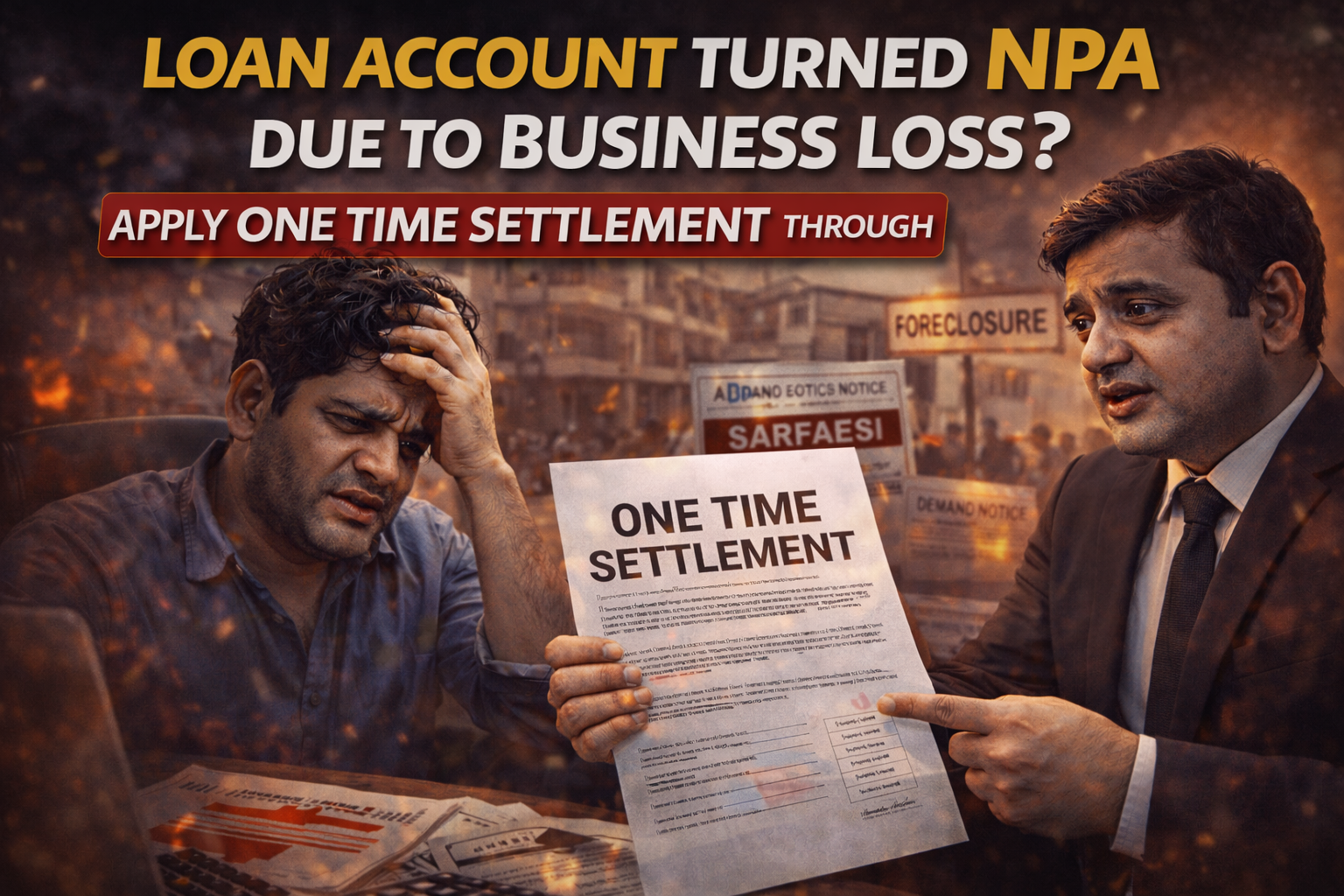 Loan Account Turned NPA Due to Business Loss – Apply One Time Settlement (OTS) Through Advocate file 000000007d60720889af4ba21aa8c2eb