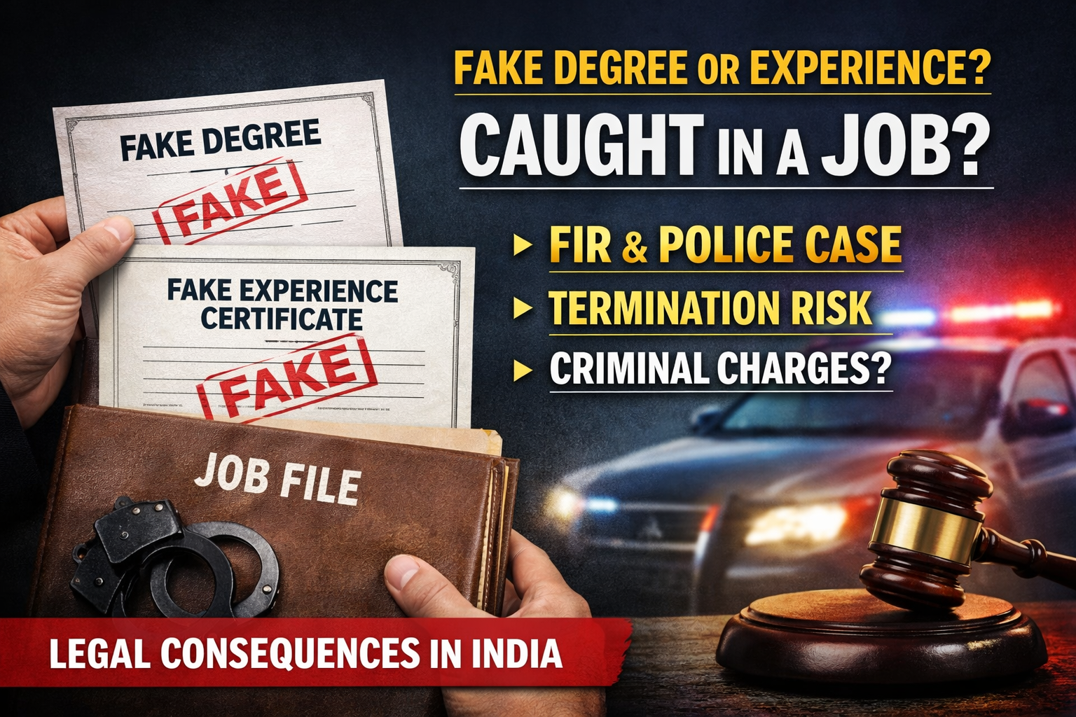 Fake Degree or Fake Experience Certificate to Get a Job – Legal Action in India file 00000000834c72068e52a43b61f8d814