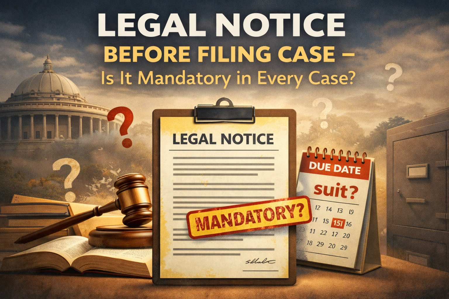 Legal Notice Before Filing Case – Is It Mandatory in Every Case? file 00000000caa472079e19783cf3c37c76