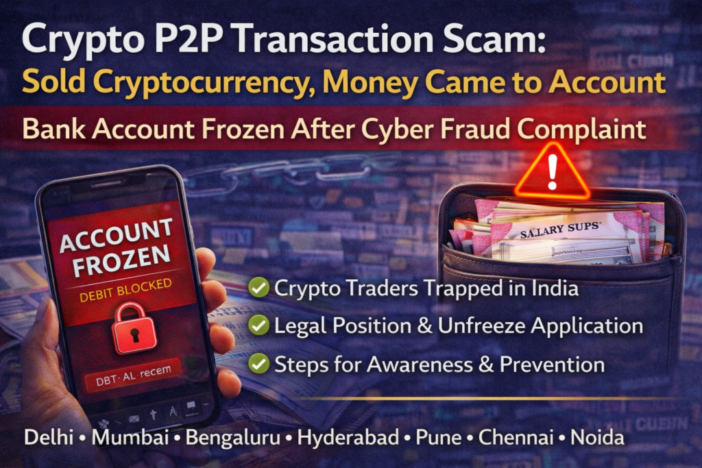 Crypto P2P Transaction Scam: Sold Cryptocurrency, Money Came to Account (Now Bank Account Frozen After Cyber Fraud Complaint) file 00000000ecd871faa05733498dd80cc8