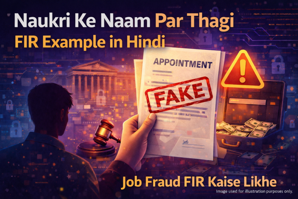 नौकरी के नाम पर ठगी – FIR लिखने का सही प्रारूप (Job Fraud FIR Format Hindi) file 0000000075ec7208b51eae6b10f92af2