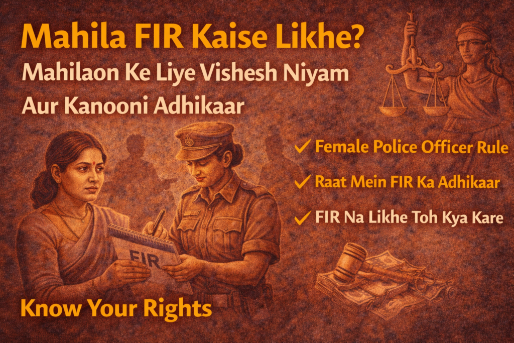 महिला FIR कैसे लिखें? महिलाओं के लिए विशेष नियम और कानूनी अधिकार file 000000009a4472068fb73c495a08020f
