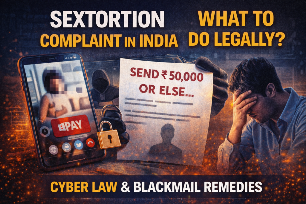 Online Sextortion & Blackmail in India – Law, FIR Process & Protection file 000000009a487208aa48ff1a9d235361