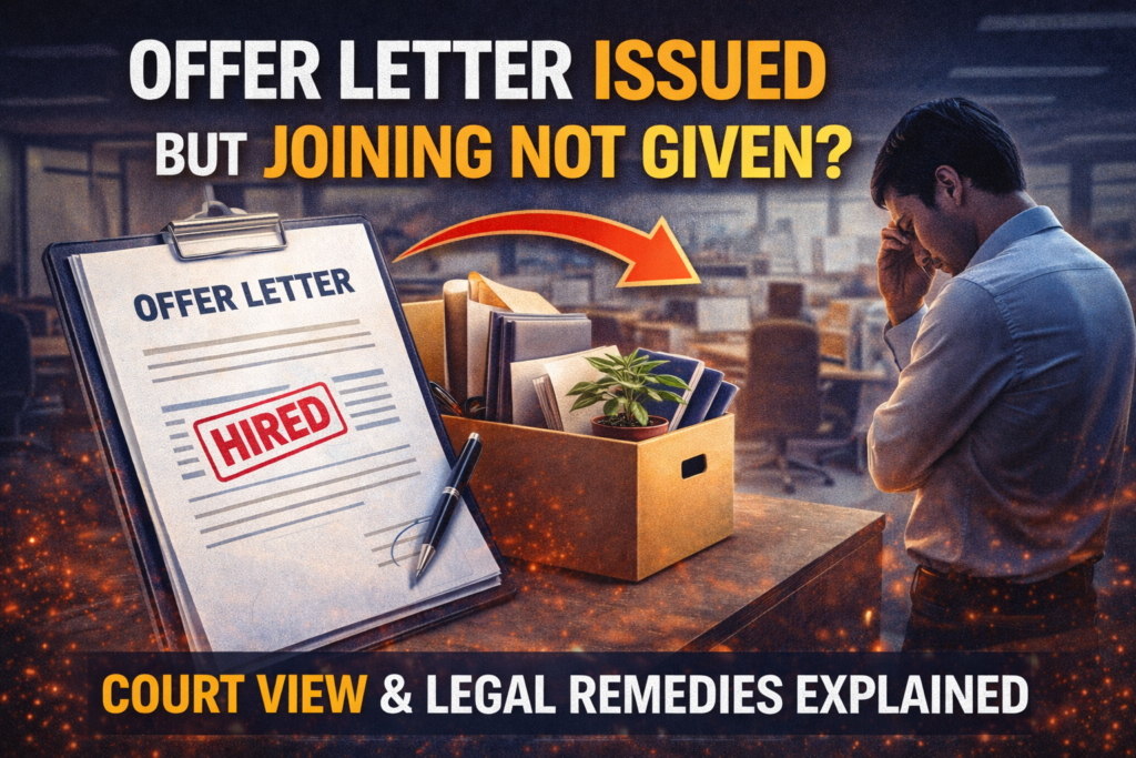 Offer Letter Issued but Joining Not Given – Court View & Legal Remedies in India file 00000000b4ac71faaaca86b5f3fb4ad8