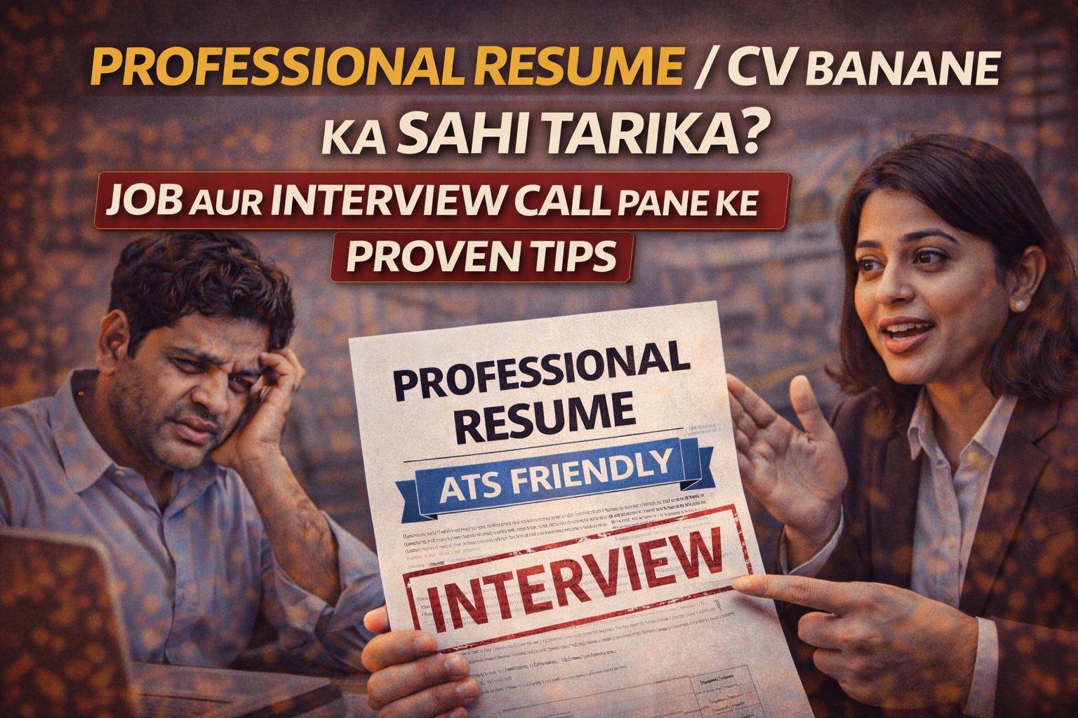 Professional Resume / CV Banane Ka Sahi Tarika – Job Aur Interview Call Pane Ke Proven Tips file 00000000ba9471fabd18fb2425343b89