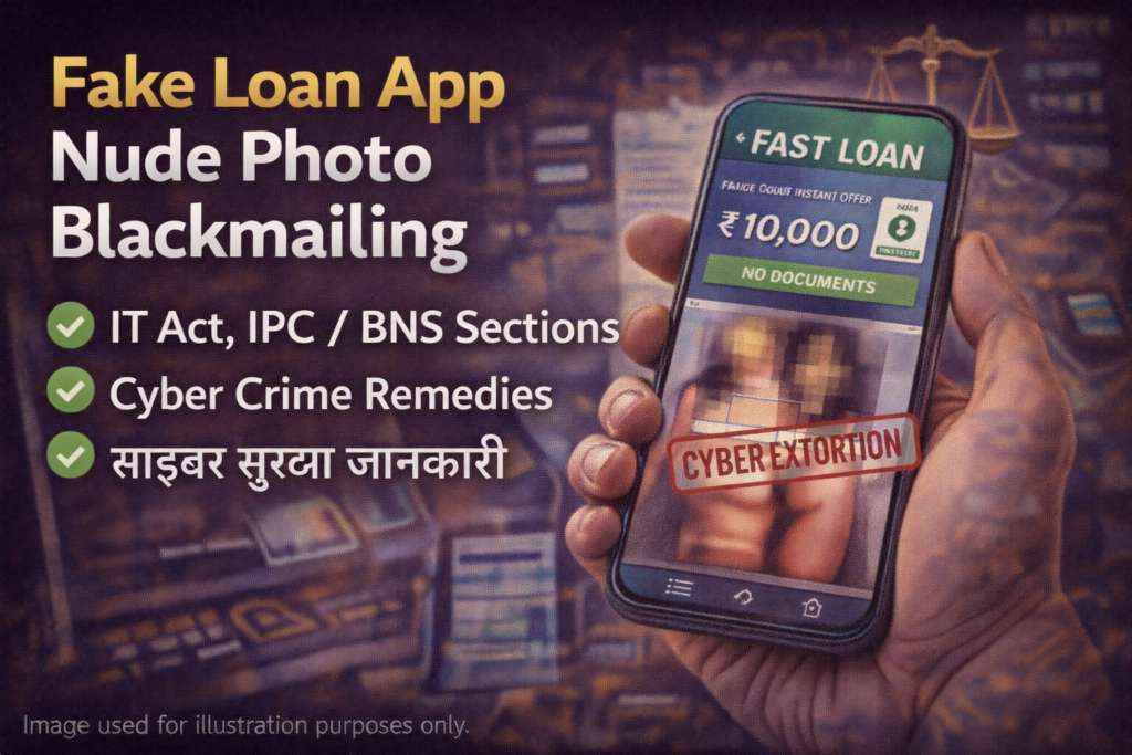 Fake Loan App Nude Photo Blackmail: Legal Action under IT Act & BNS | India file 00000000ecdc7209b746739452741152