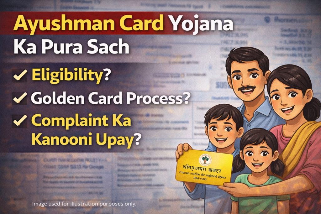 Ayushman Card Yojana Ka Pura Sach: Eligibility, Golden Card Process aur Legal Guide Hindi image editor output image2077558309 1771294100402