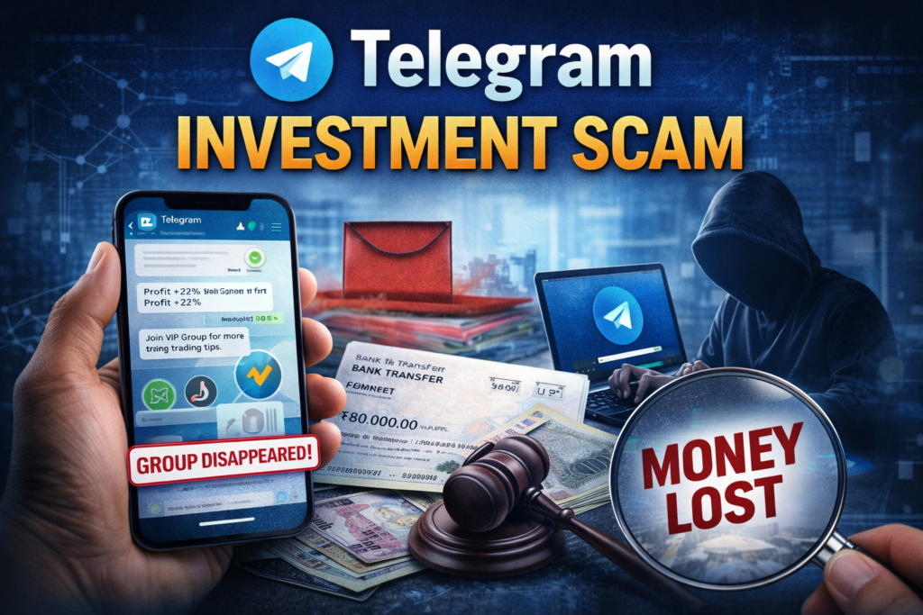 Telegram Investment Scam in India – Money Sent But Group Disappeared: Legal Remedies Explained file 00000000283871f8be3588d5e55a3b18